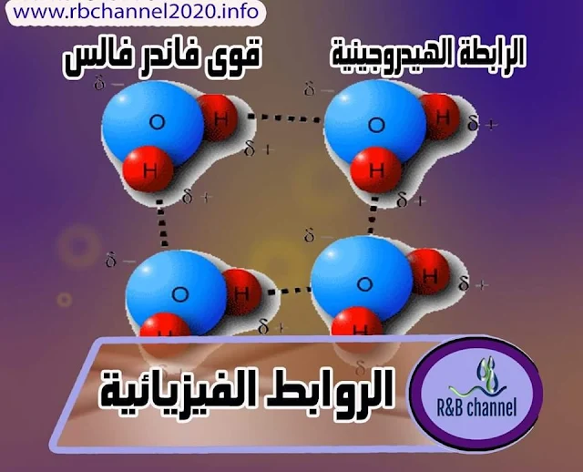 الروابط الفيزيائية - الرابطة الهيدروجينية - قوى فاندر فالس