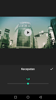 Cara edit video mengatur kecepatan video menggunakan aplikasi Inshot di Android