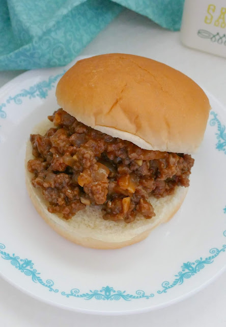 These sloppy joes are a great weeknight meal and ready in less than 20 minutes! The BBQ type sauce is unique, so tasty and the kids love them! Serve with chips, salad, fries or fruit for a complete meal! Also double or triple the batch for potlucks, game day or parties!