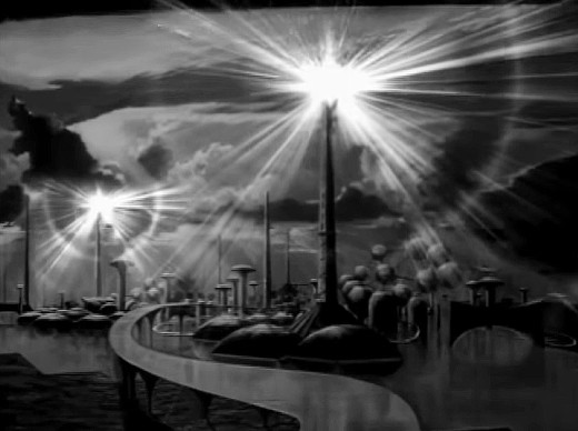 Screenshot - Futuristic landscape in Beyond the Time Barrier (1960)