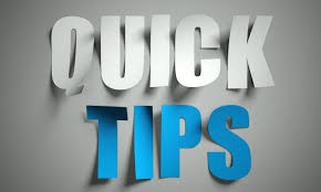 Quick Tips 