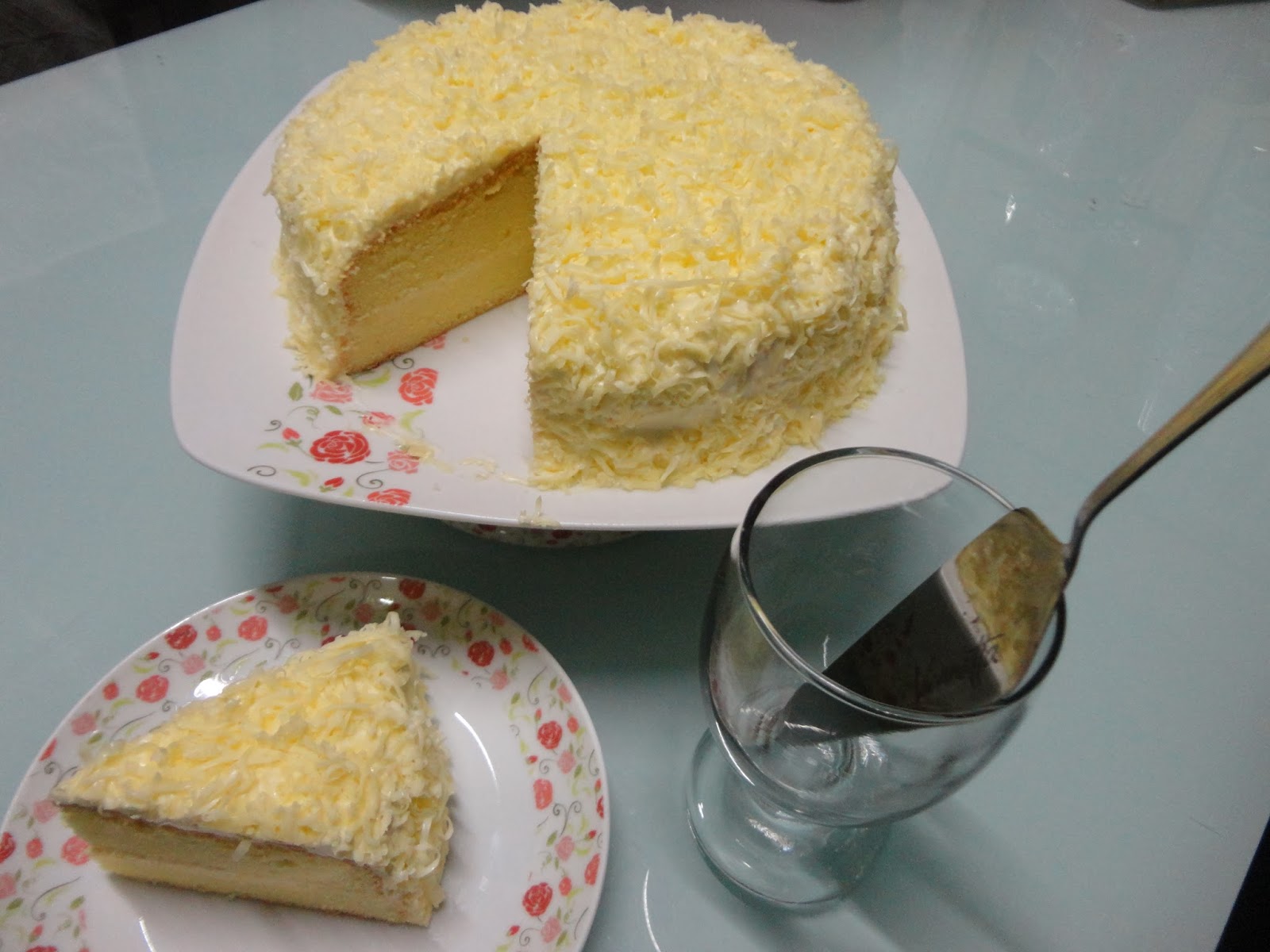 Husna's Life: RESEPI : snow cheese cake / kek keju meleleh