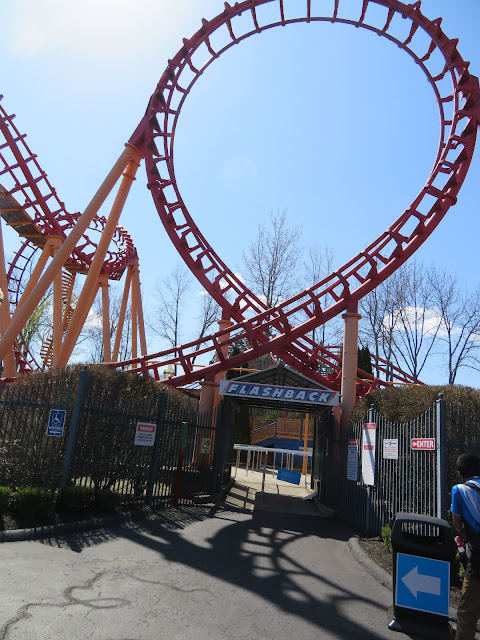 Flashback Boomerang Roller Coaster Queue Line Entrance Six Flags New England