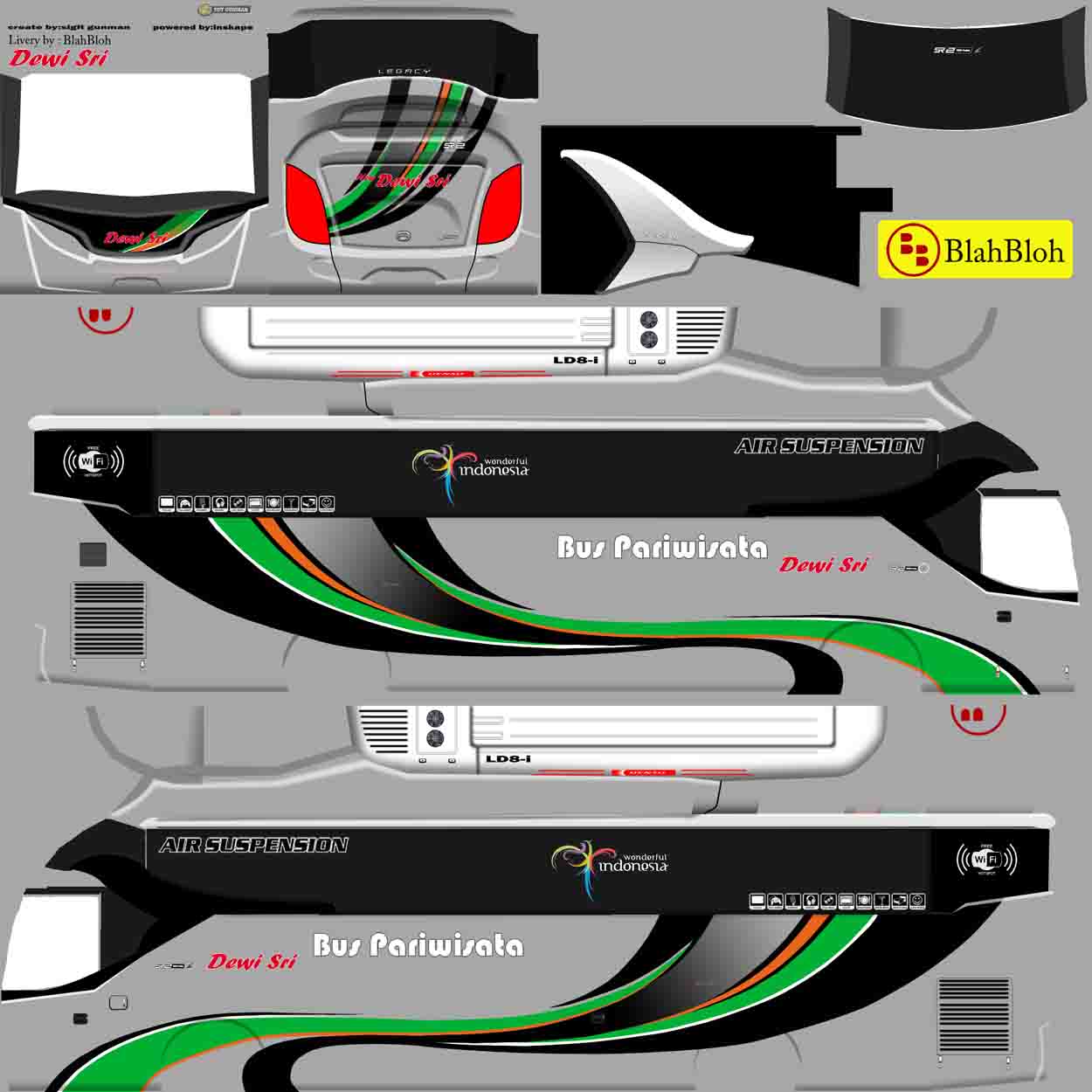 livery bus dewi sri