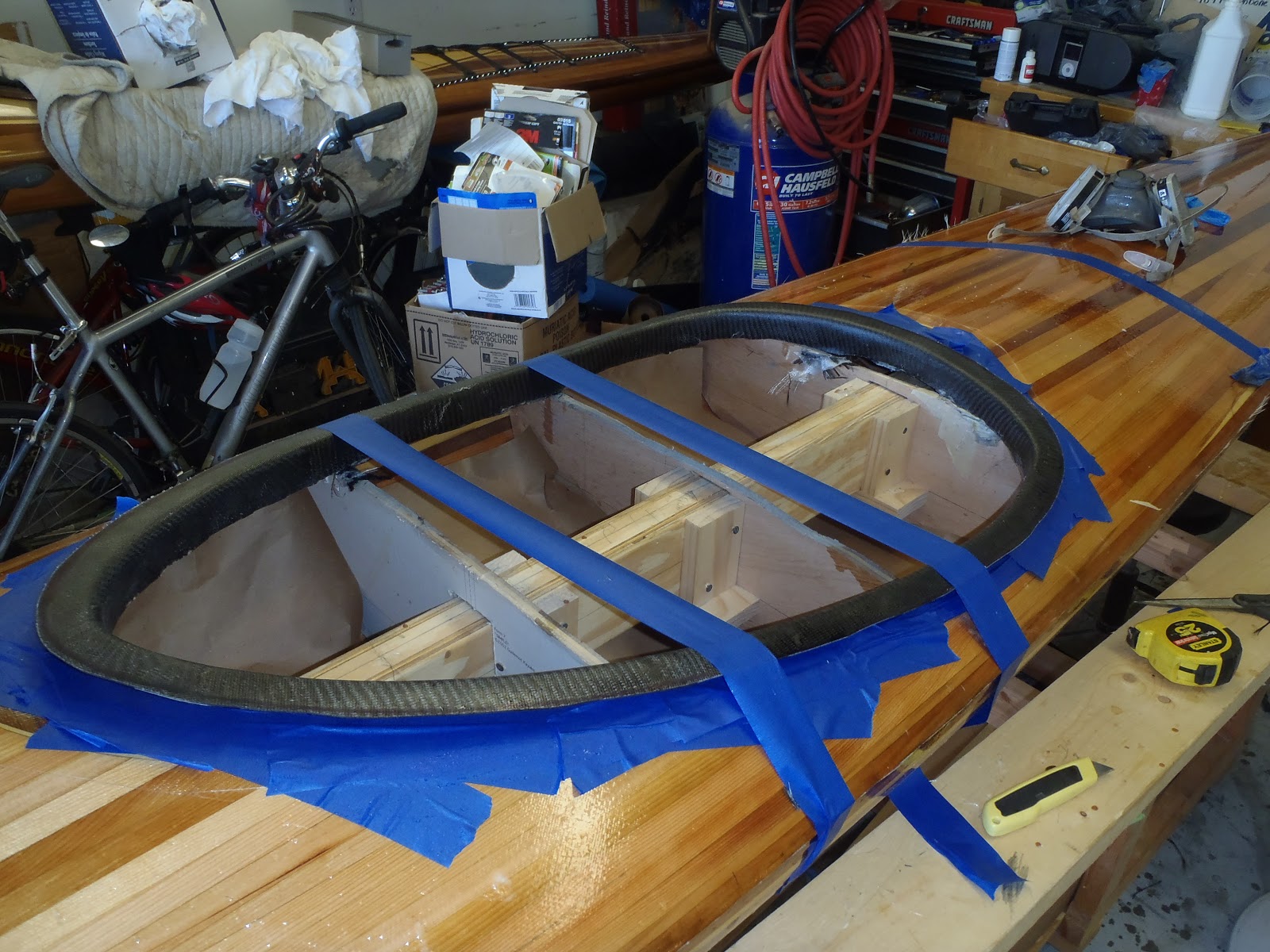 ... "Simple Design" Kayak Build: Building the carbon fiber cockpit