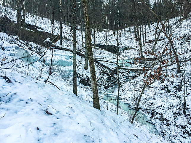 Weister Creek Ice Cave - W2 on the maps on this page