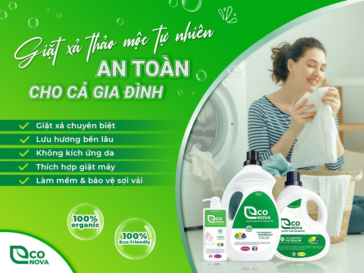 Nước giặt cho da nhạy cảm - Econova Bucato White Inpoallegenico