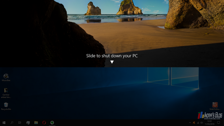 Cara Menggunakan Fitur Slide To Shutdown di Windows 10 