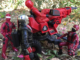 Red Shadows Cobra Invasor, Black Major, Snake Eyes, Factory Custom, Action Force, Bootleg, Hunter, Cobra Officer, Red Laser, Red Jackal, Cobra Commander, Destro, Steel Brigade, Laser Exterminator, Cobra Trooper