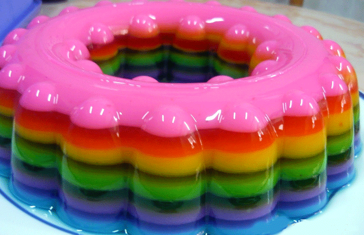 Resep Puding Busa Pelangi 3 Warna Paling Nikmat - Resep 