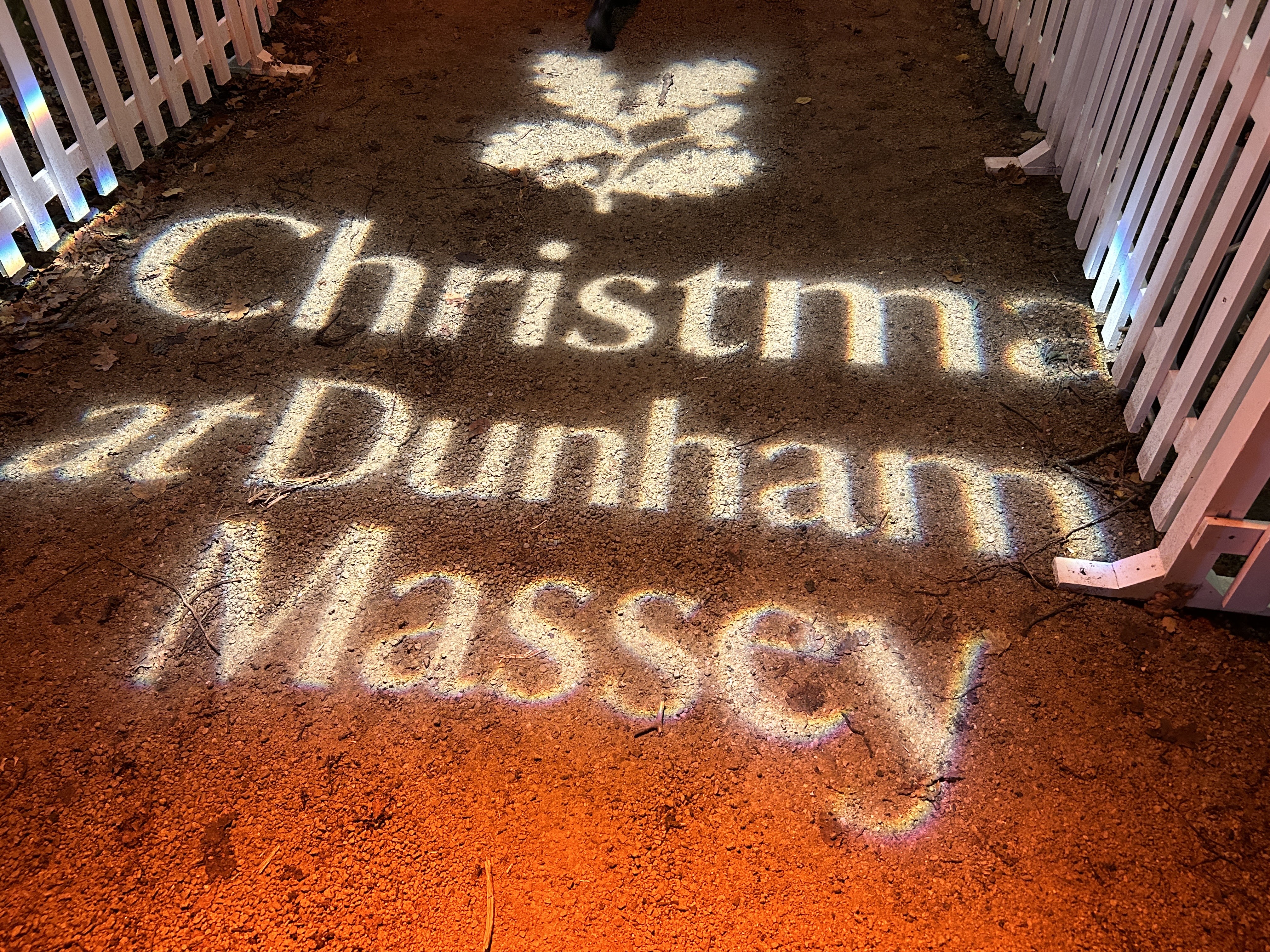 christmas at Dunham Massey sign