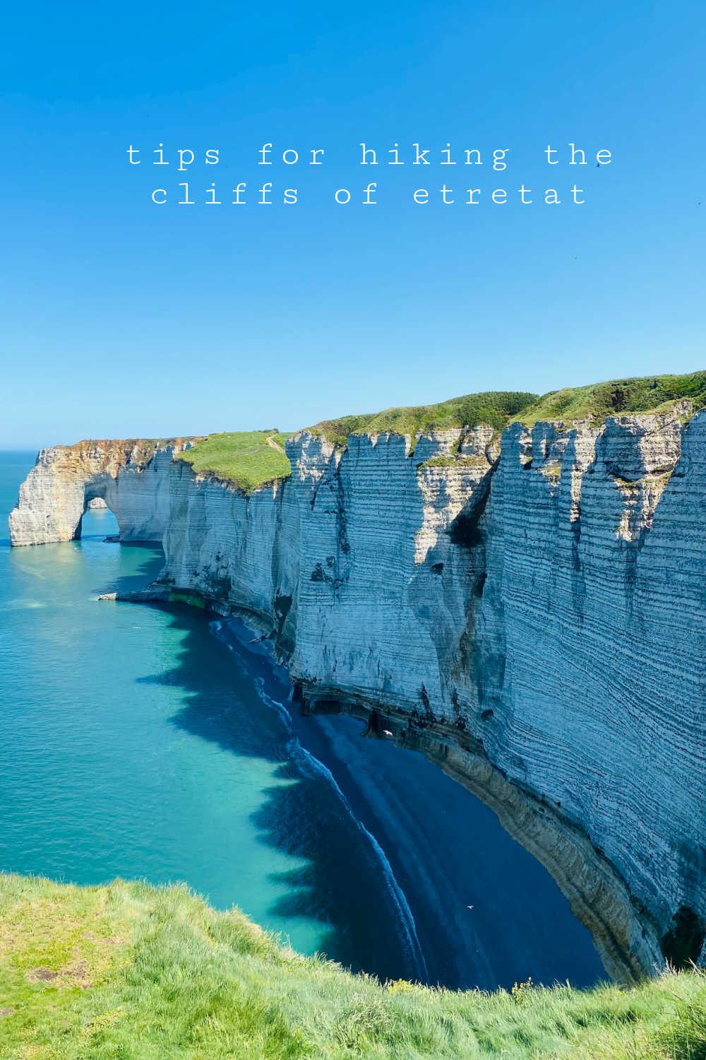hike cliffs of etretat