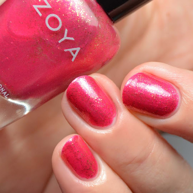 raspberry shimmer nail polish