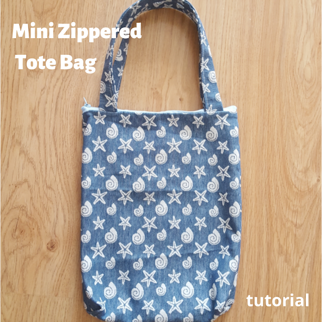 Mini Zippered Tote Bag tutorial