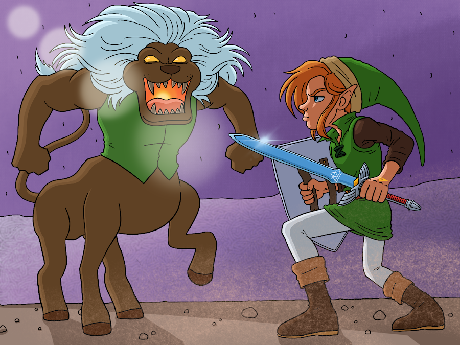 Link and Lynel
