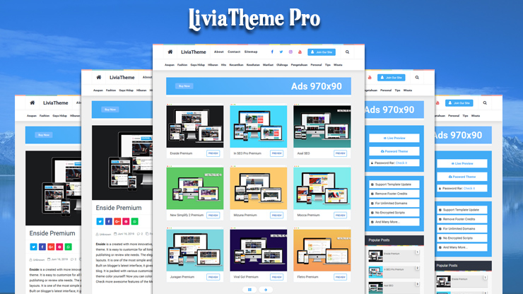 LiviaTheme Pro Blogger Template
