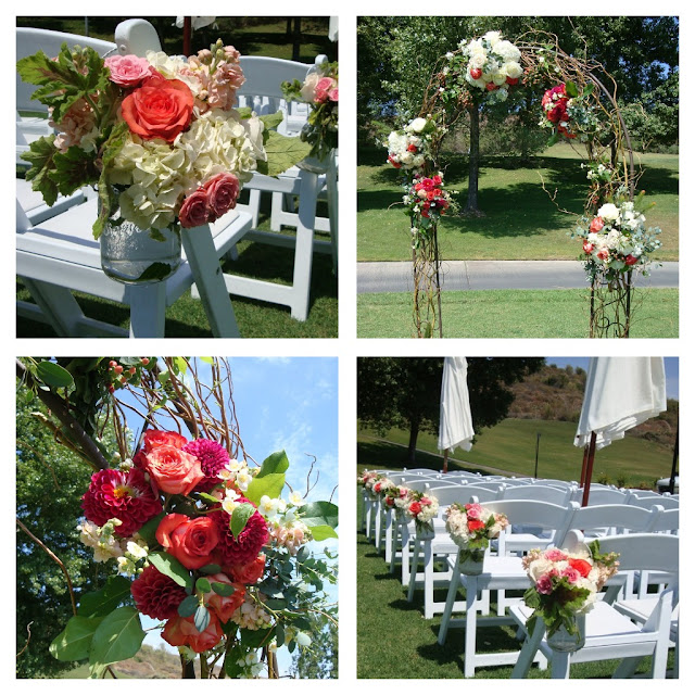 Simple and elegant with a touch of rustic Perfect for a barn wedding