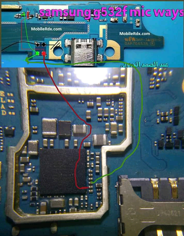 Jumper Jalur Papan PCB Yang Patah Samsung  Galaxy  J2  Prime 