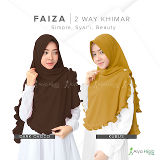 Khimar Terbaru - Faiza 2 WAY KHIMAR - Fashion Hijab