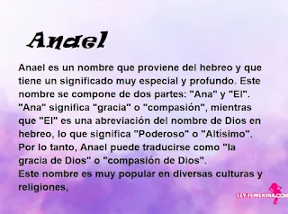 significado del nombre Anael