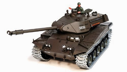 1/16 U.S M41A3 Walker Bulldog Sound and Smoke Metal Pro Air Soft Rc Battle Tank (Upgrade Version w/ Metal Gear & Tracks)
