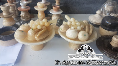 Jual Buah Set Dari Batu Onyx, Kerajinan Marmer, Kerajinan Buah Set