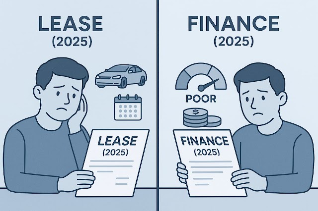Lease vs. Finance with Bad Credit: Which Option Makes More Sense in 2025?