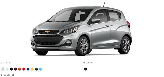 2022 Chevrolet Spark In Silver Ice Color.
