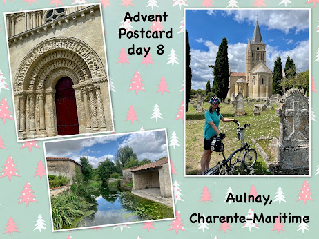 French Village Diaries cycling adventures Advent postcard Aulnay Charente-Maritime