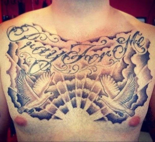 Abençoado tatuagem no peito Macho Moda Blog De Moda Masculina Tatuagem No Peito 20 Ideias Animais De Tattoos Masculinas Pra Inspirar