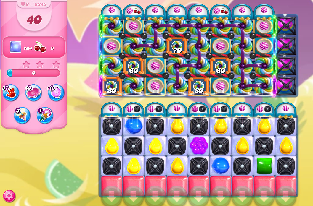 Candy Crush Saga level 9343