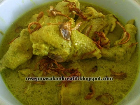 RESEP OPOR AYAM KUNING MENU LEBARAN - Aneka Resep Masakan 