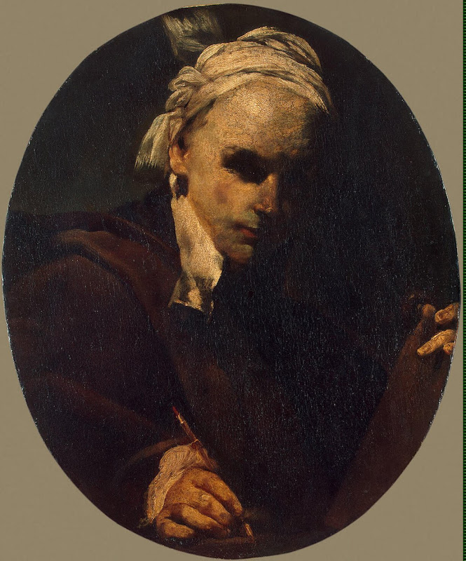 Self-portrait by Giuseppe Maria Crespi - Portrait Paintings from Hermitage Museum