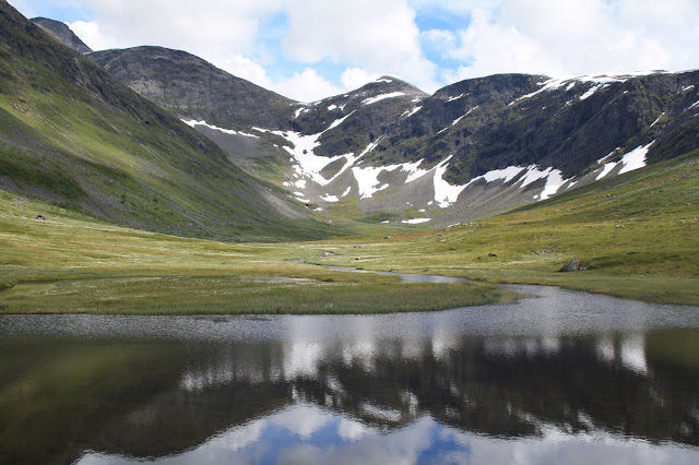 Geiranger, Norge, fjäll, berg, natur, sjö, snö, sommar