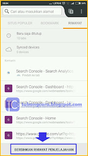 Cara Menghapus Riwayat Penelusuran Di HP Android