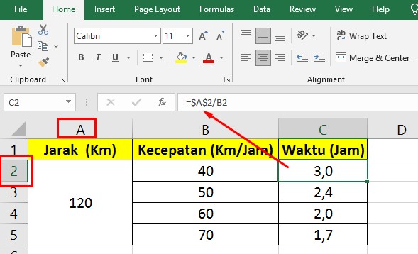 Apa Itu Alamat Cell Absolute di Excel Dan Contohnya