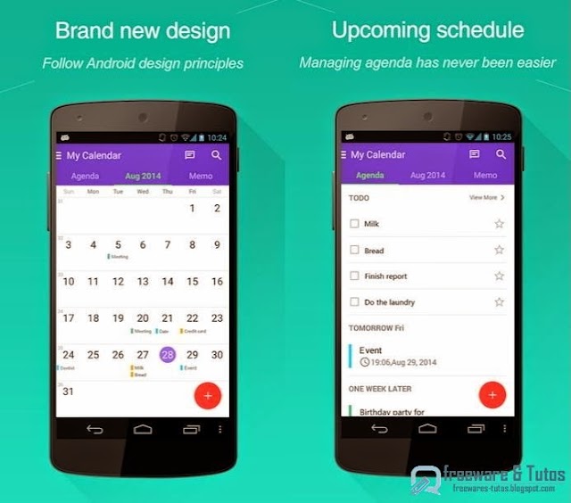 WeCal Calendar/Weather/Todo : un calendrier complet pour Android 