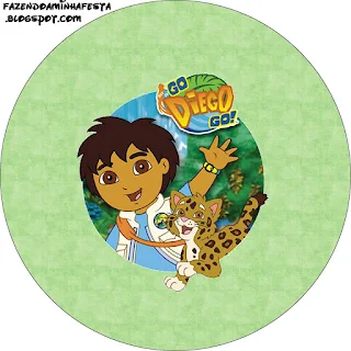 Go Diego Go, Toppers or Free Printable Candy Bar Labels.