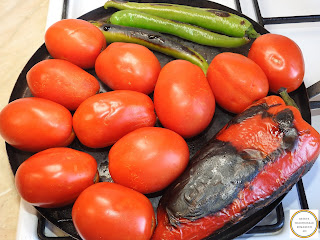 Legume coapte la gratar reteta rosii si ardei capia copti la grill tigaie retete de casa,