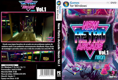 Jogo New Retro Arcade Neon Vol.1 PC DVD Capa