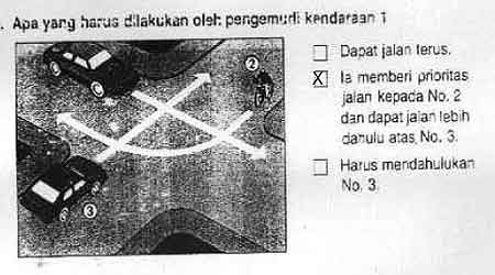 25 Soal  Ujian  dan  Kunci Jawaban Teori SIM  C  Tentang 