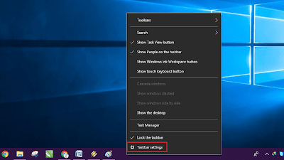 Cara Memindahkan Letak Posisi Taskbar di Windows 10