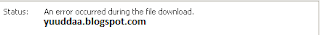 An Error Occured During the File Download