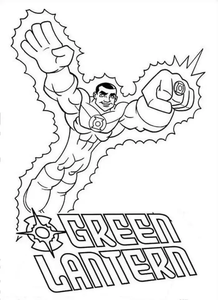 Kids Coloring Pages Green Lantern