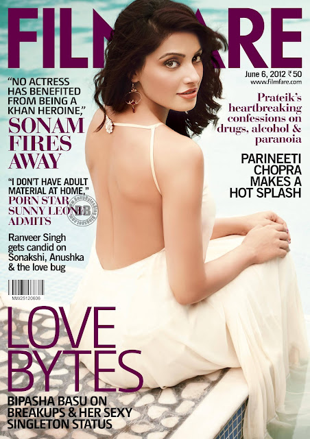 Hot Bombshell Bipasha Basu Cover Girl FILMFARE Magazine June 2012