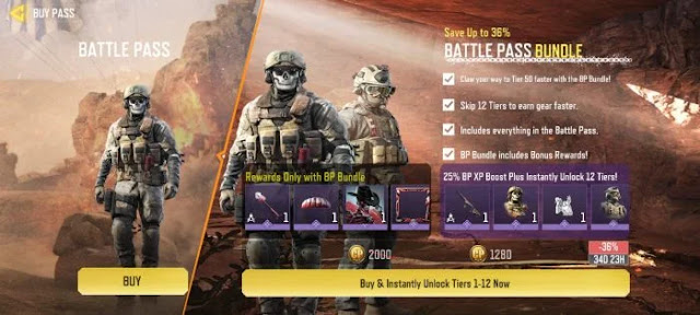 Call of Duty: Récompenses Mobile Season 4 Battle Pass (Gratuit et Premium)