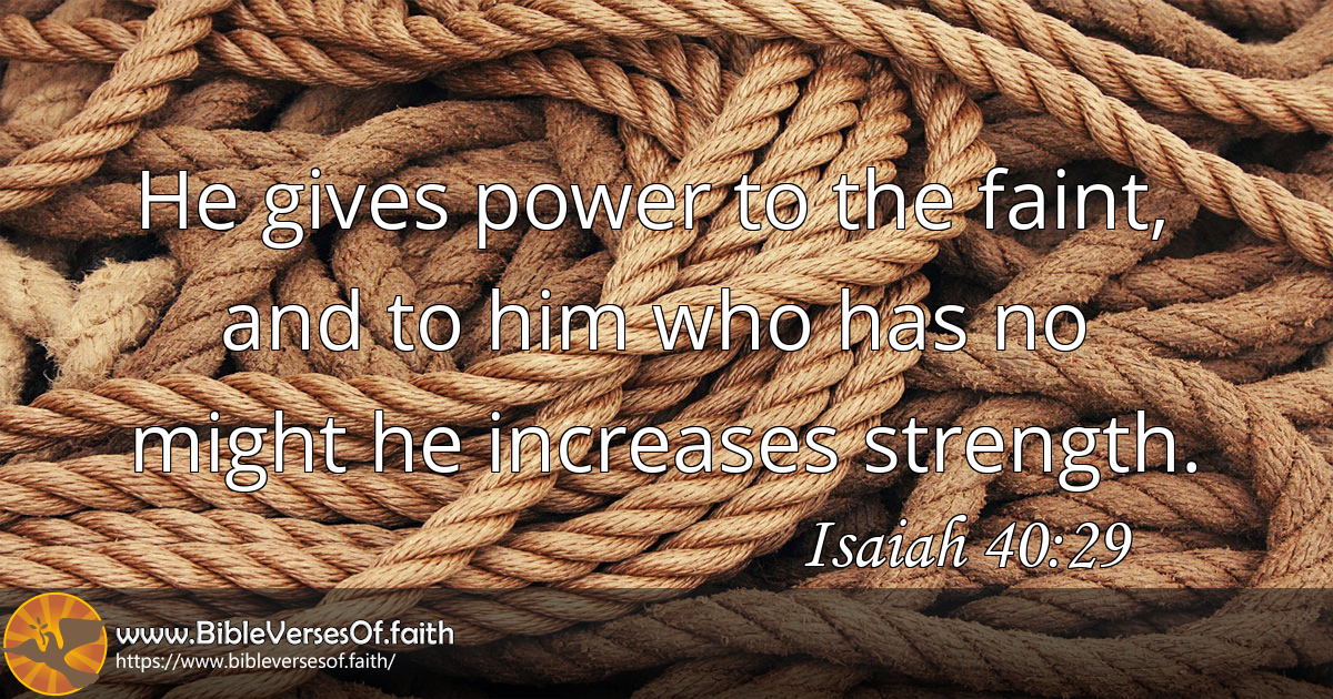 Isaiah 40:29 