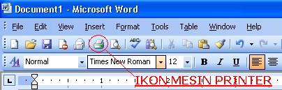 Toolbar Microsoft Word