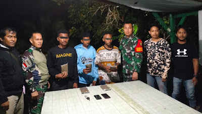 Ganja lagi, Kali ini Satgas Pamtas  Amankan Dua Pelajar dan 1,5 Kg Ganja Kering