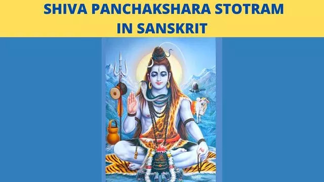 Shiva Panchakshara Stotram in Sanskrit